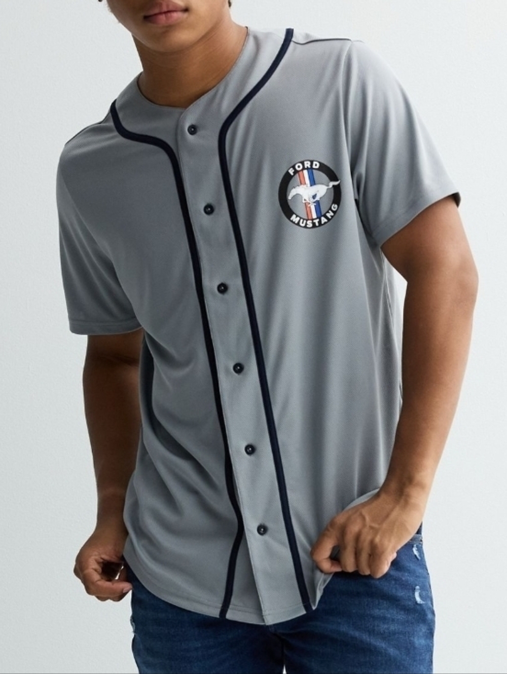 NWT Ford Mustang 1967 Baseball Jersey "Drive the American Dream" Medium